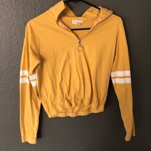Yellow quarter zip